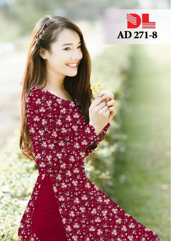 Vải áo dài hoa nhí DLAD-271 - Ảnh 29