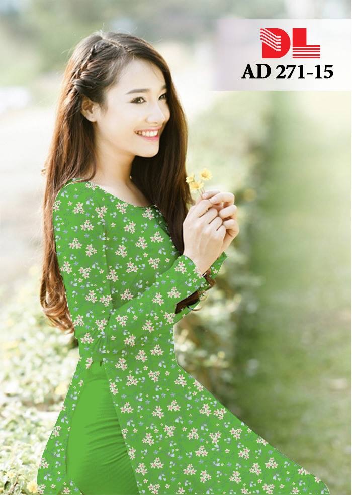 Vải áo dài hoa nhí DLAD-271 - Ảnh 22