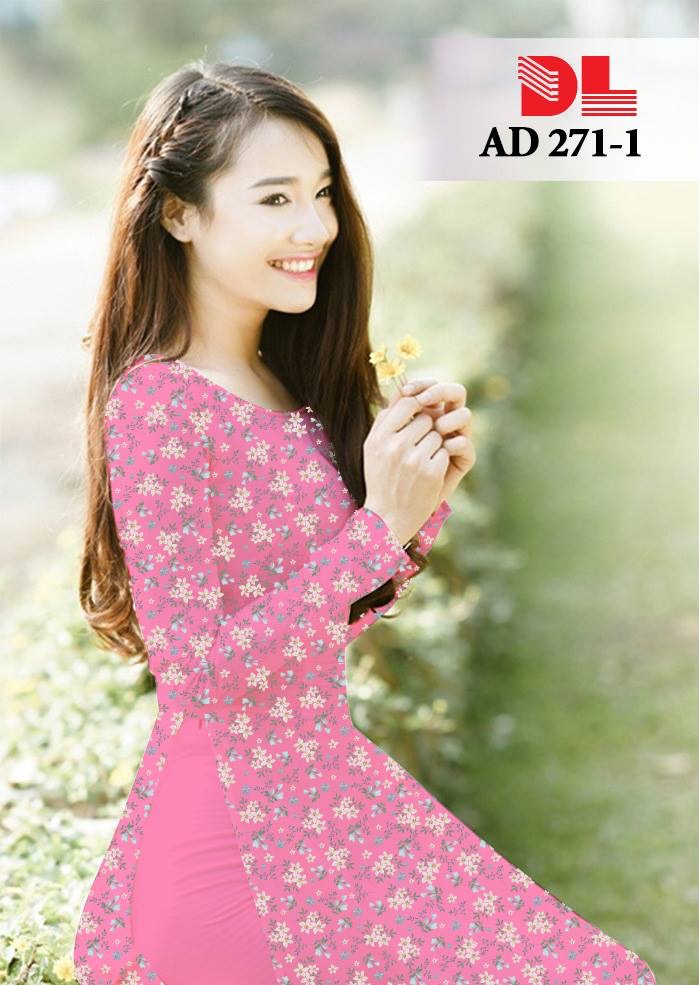 Vải áo dài hoa nhí DLAD-271 - Ảnh 36