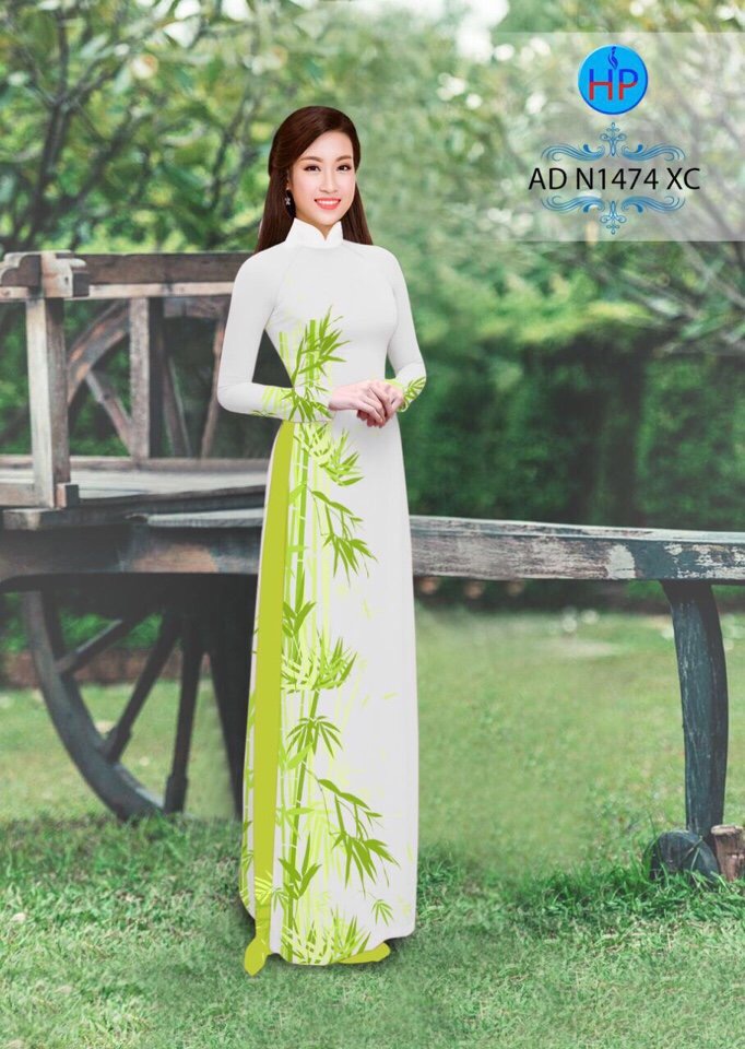 vải áo dài tre trúc AD N1474 - Ảnh 17
