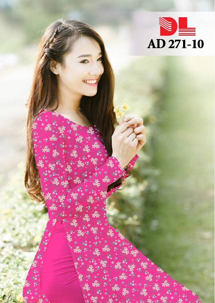 Vải áo dài hoa nhí DLAD-271 - Ảnh 27