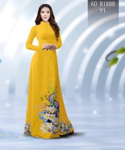 Vải áo dài hoa sứ AD B1898