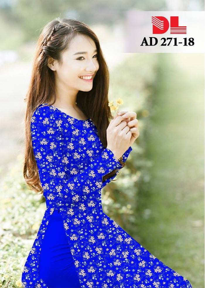 Vải áo dài hoa nhí DLAD-271 - Ảnh 20