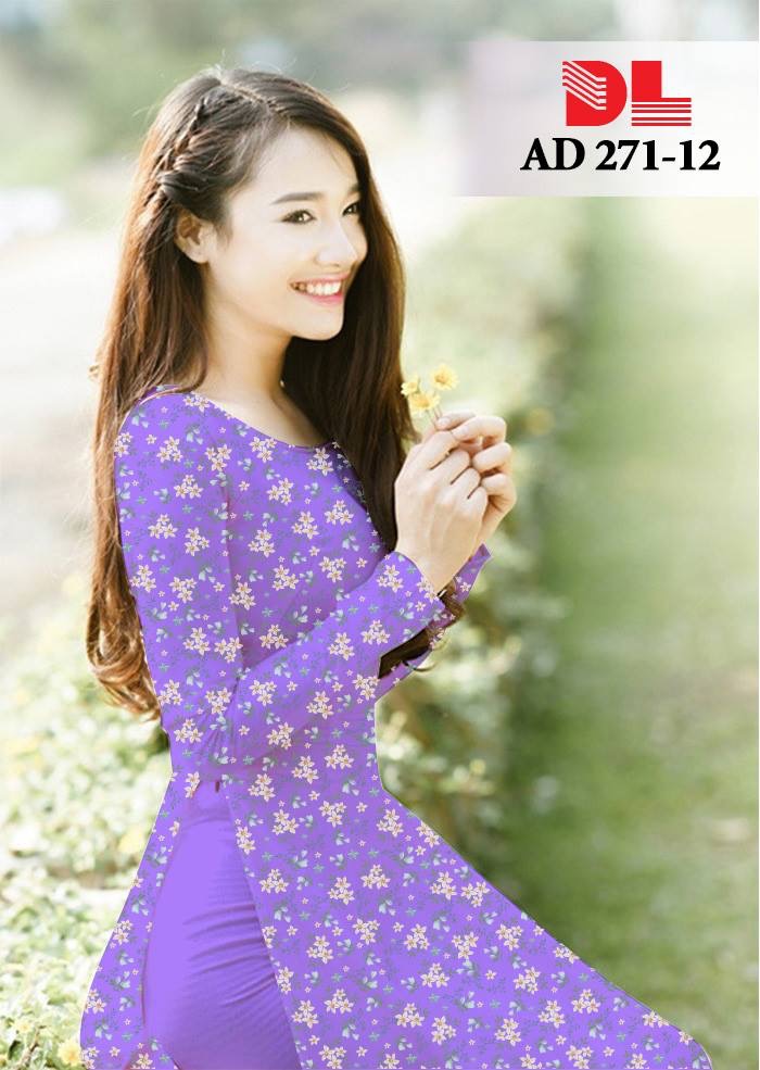 Vải áo dài hoa nhí DLAD-271 - Ảnh 25