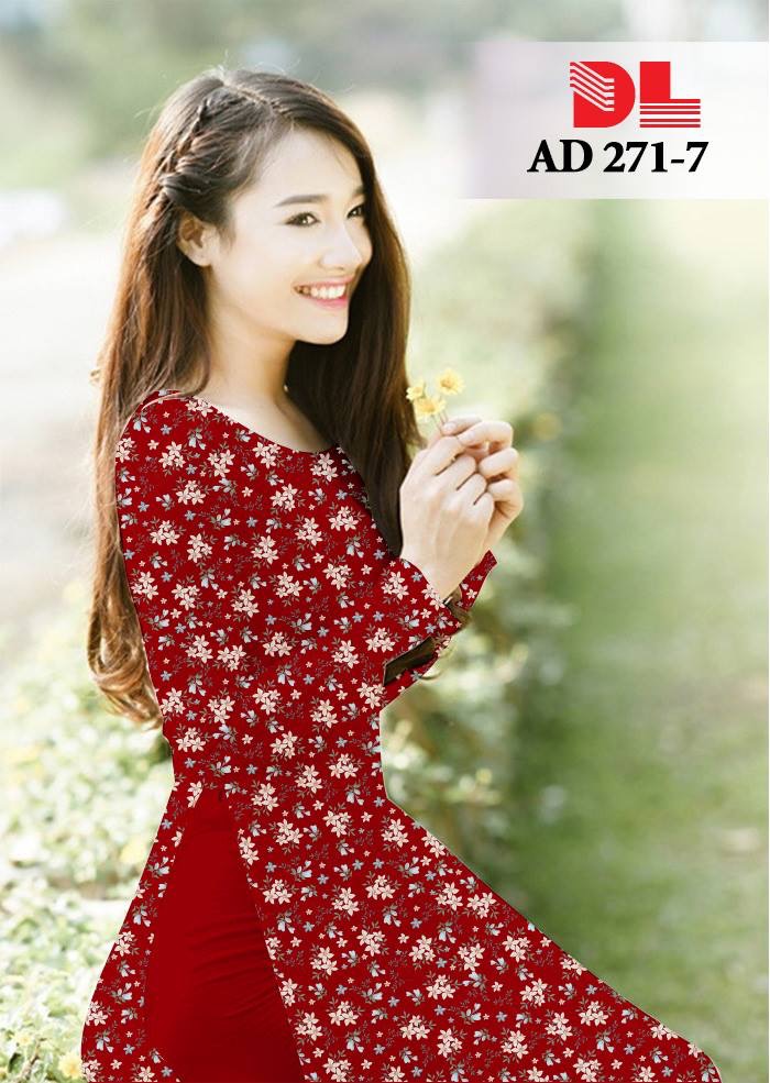 Vải áo dài hoa nhí DLAD-271 - Ảnh 30