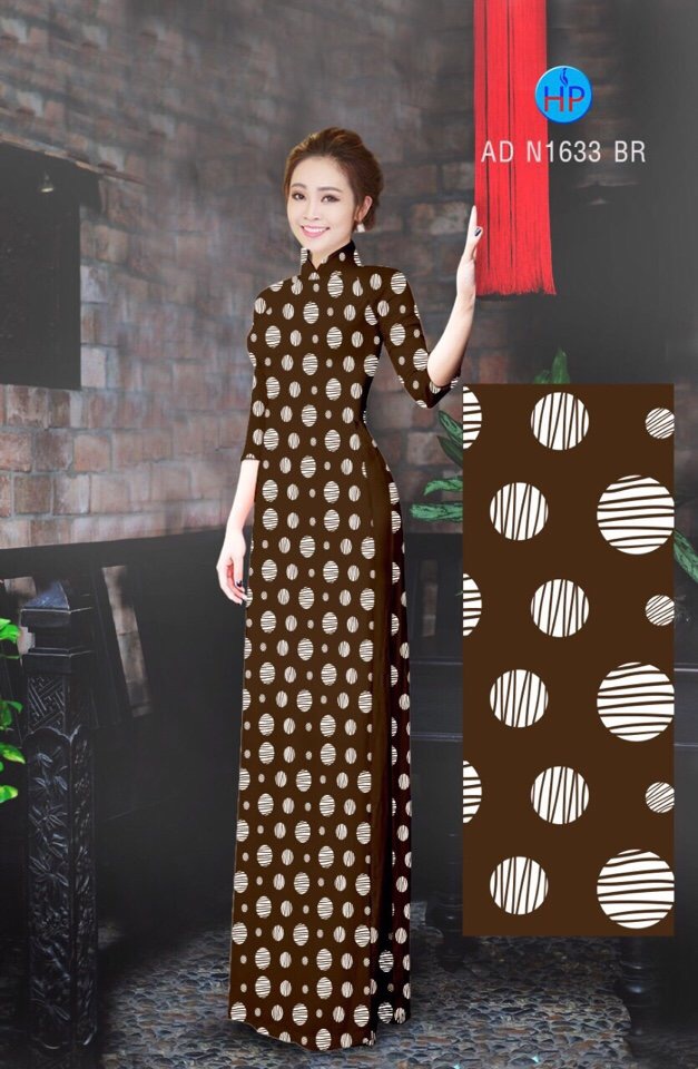 Vải áo dài chấm bi AD N1633 - Ảnh 13