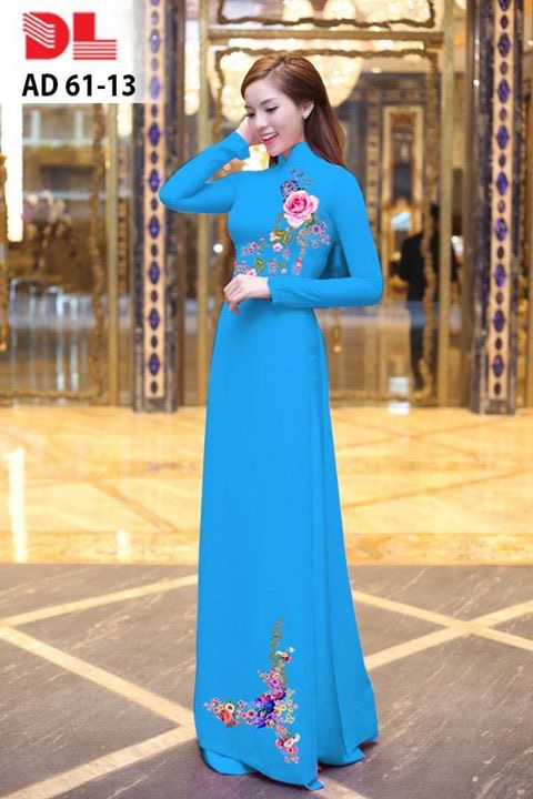 vải áo dài hoa trên dưới DLAD-61 - Ảnh 21