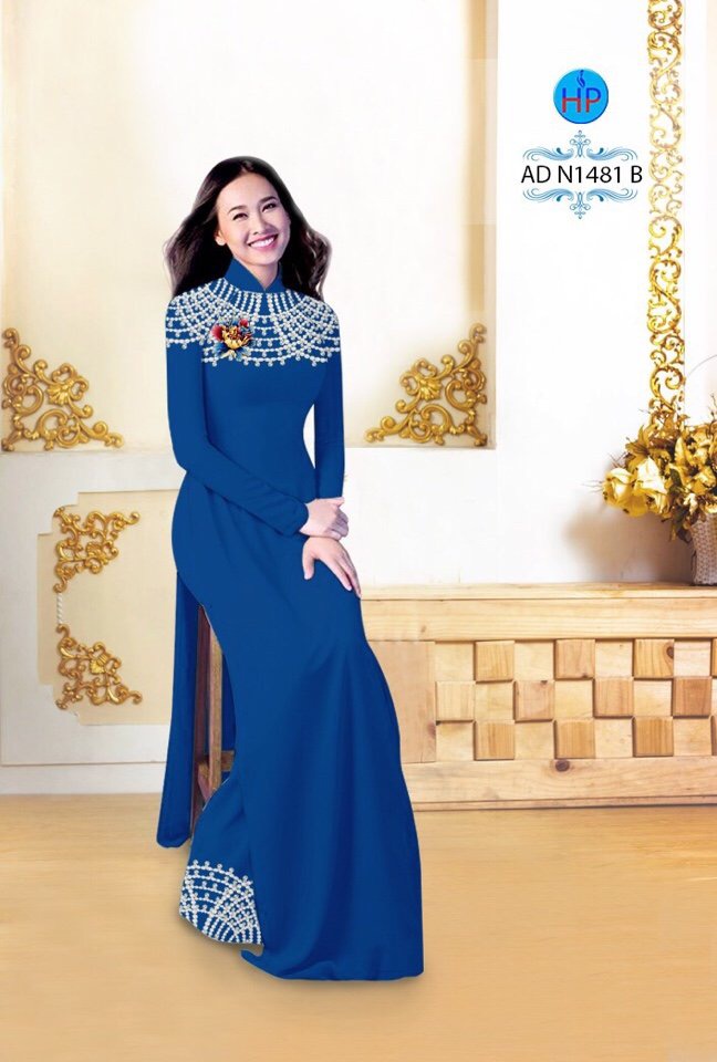 Vải áo dài hoa văn AD N1481 - Ảnh 9