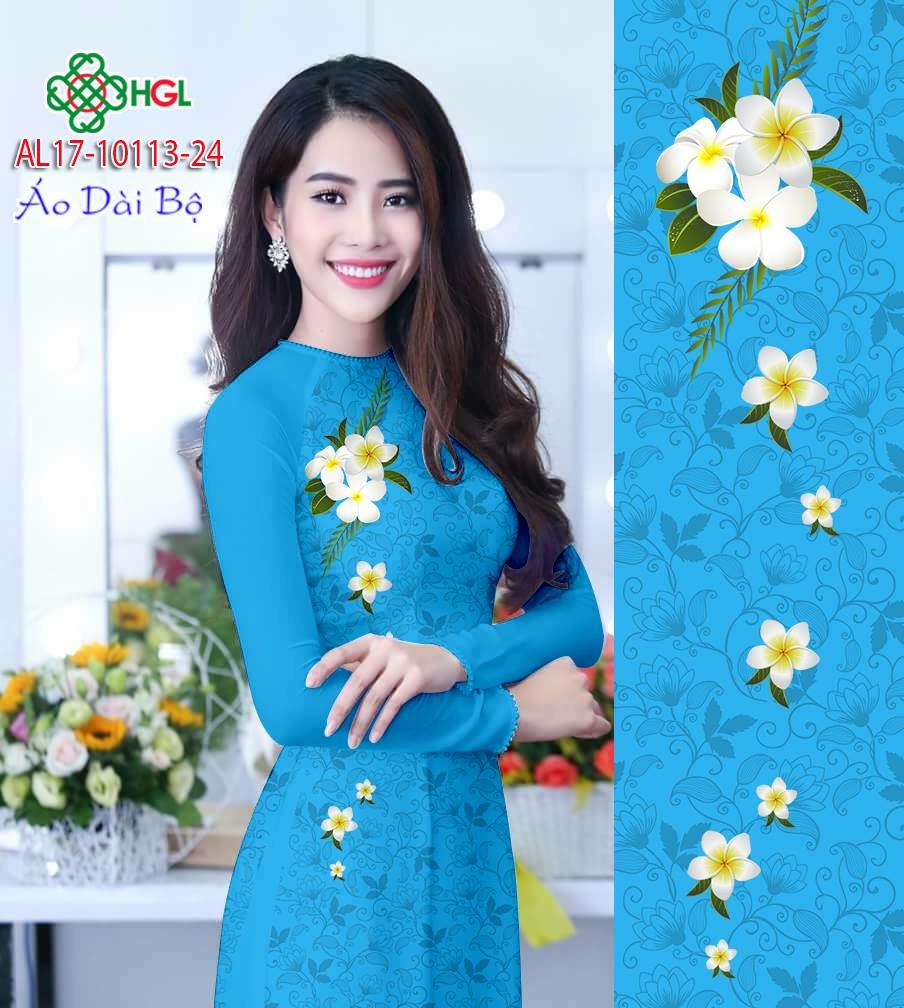 Vải áo dài hoa sứ AL17-10113 - Ảnh 6