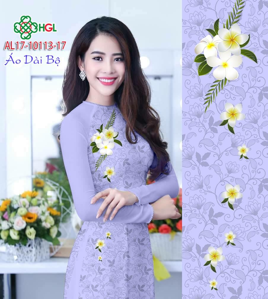 Vải áo dài hoa sứ AL17-10113 - Ảnh 9