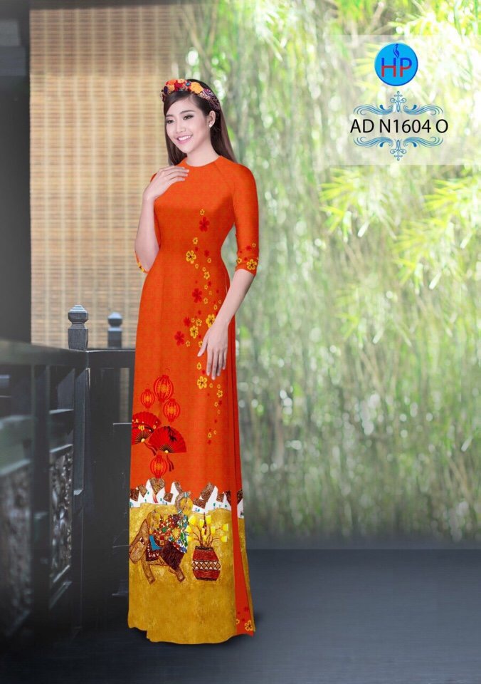 Vải áo dài ngày tết AD N1604 - Ảnh 14