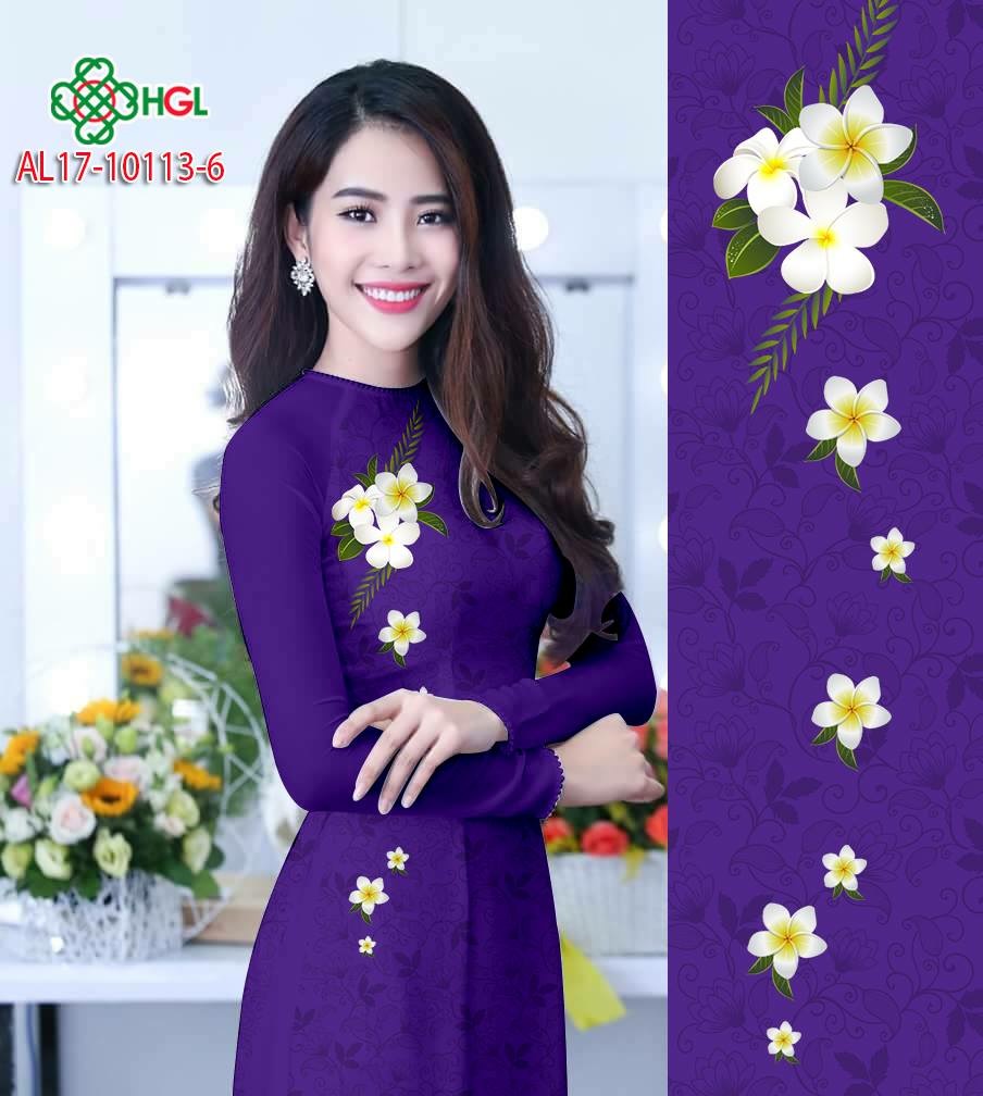 Vải áo dài hoa sứ AL17-10113 - Ảnh 16