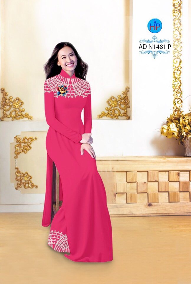 Vải áo dài hoa văn AD N1481 - Ảnh 3