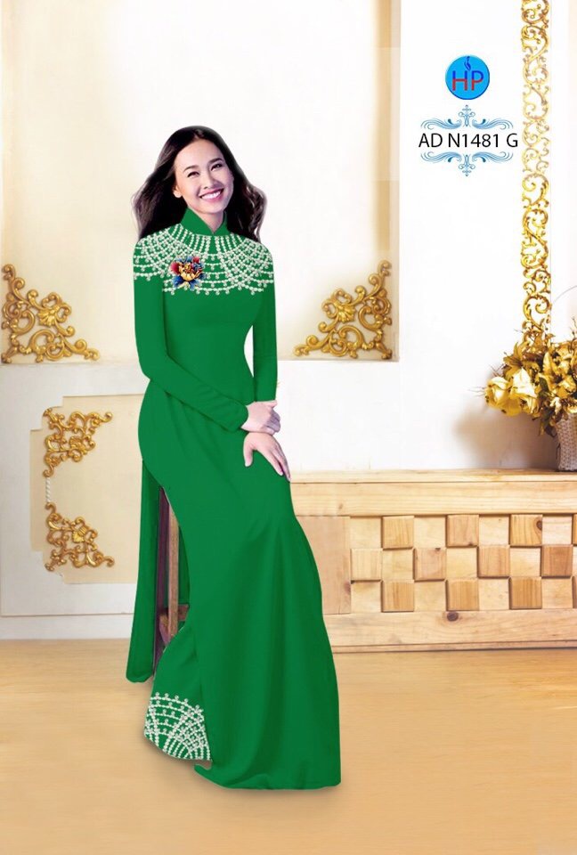 Vải áo dài hoa văn AD N1481 - Ảnh 5