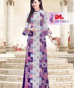 Vải áo dài nền gạch bông DLAD-5161