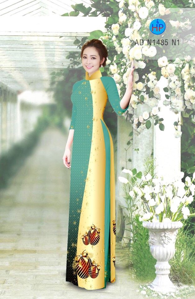 Vải áo dài hoa văn AD N1485 - Ảnh 9