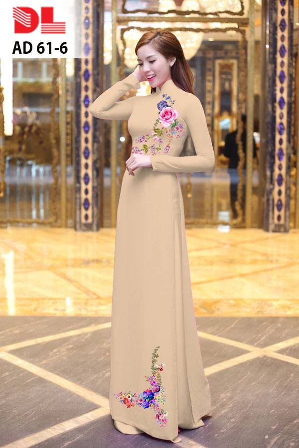 vải áo dài hoa trên dưới DLAD-61