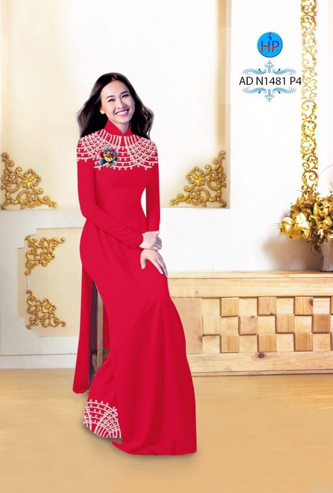 Vải áo dài hoa văn AD N1481 - Ảnh 17
