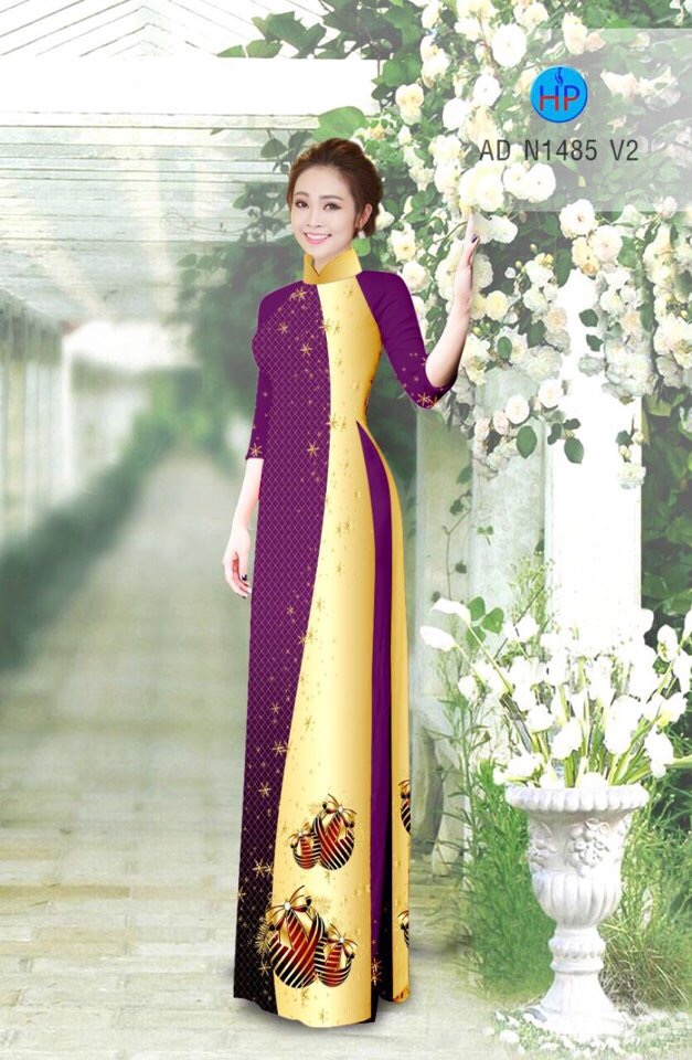 Vải áo dài hoa văn AD N1485 - Ảnh 12