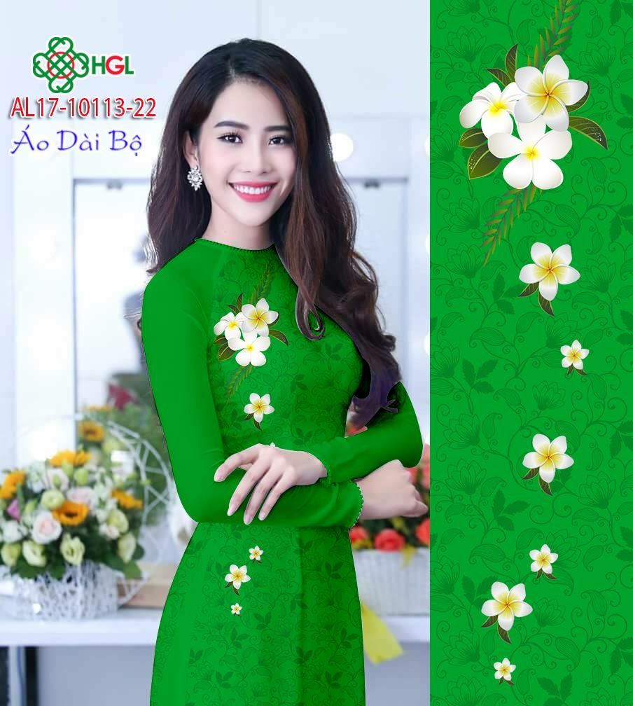 Vải áo dài hoa sứ AL17-10113 - Ảnh 7