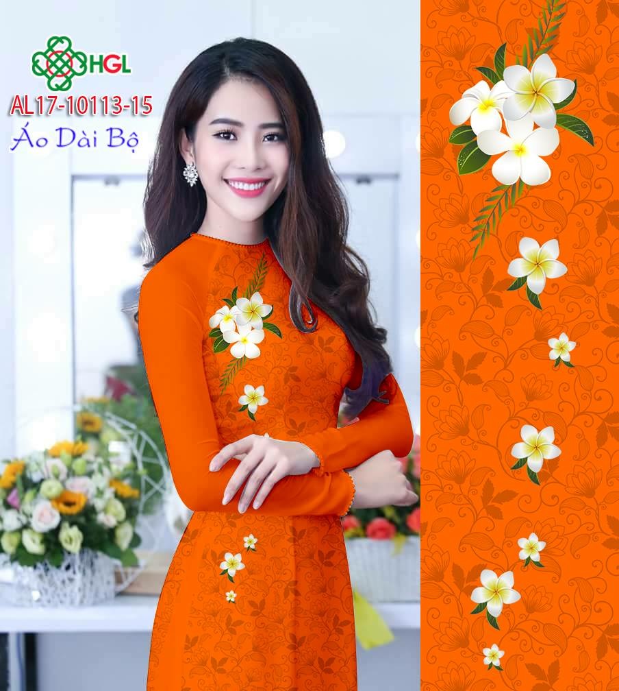 Vải áo dài hoa sứ AL17-10113 - Ảnh 11