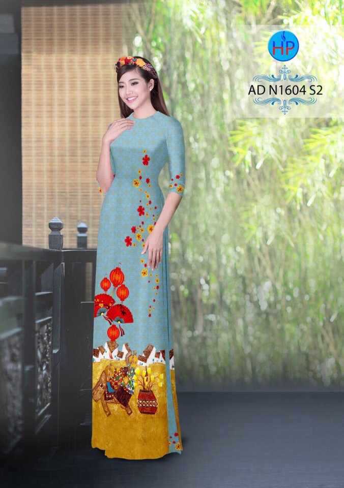 Vải áo dài ngày tết AD N1604 - Ảnh 16