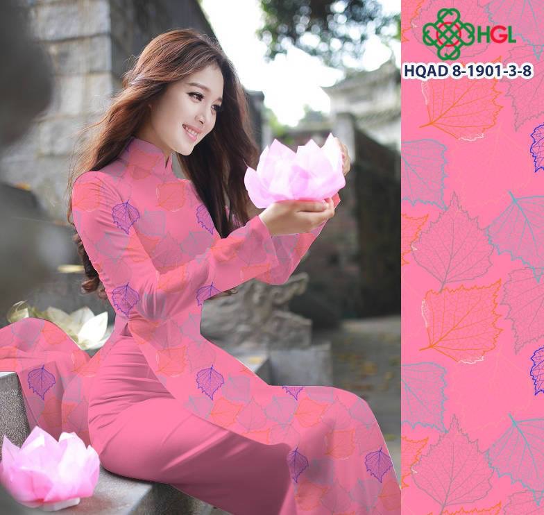 Vải áo dài chiếc lá HQAD8-1901-3 - Ảnh 16