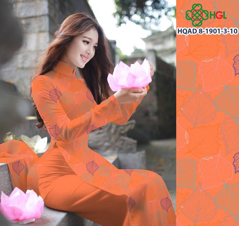 Vải áo dài chiếc lá HQAD8-1901-3 - Ảnh 14