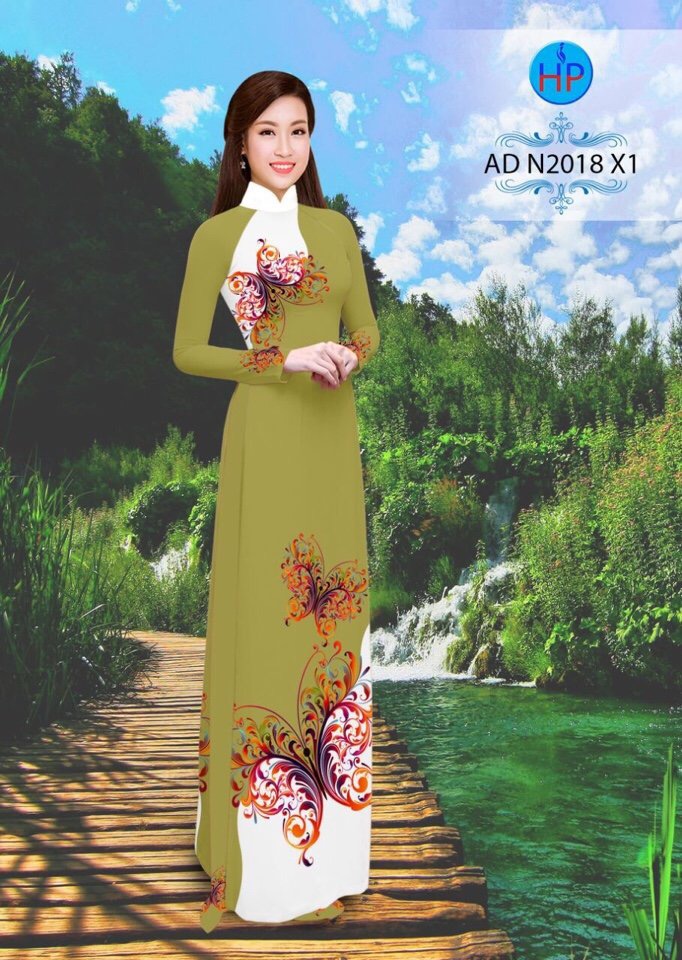 Vải áo dài hoa bướm AD N2018 - Ảnh 8