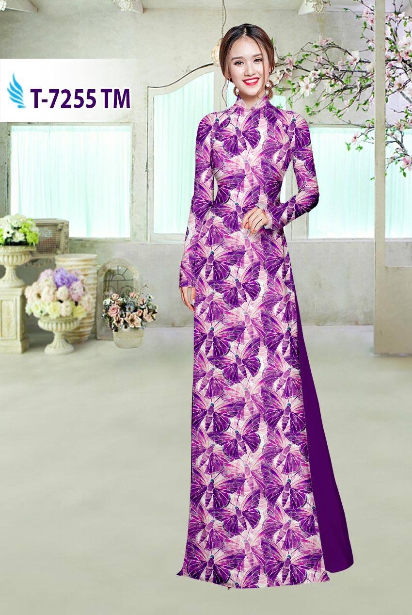 Vải áo dài bướm T-7255 - Ảnh 5