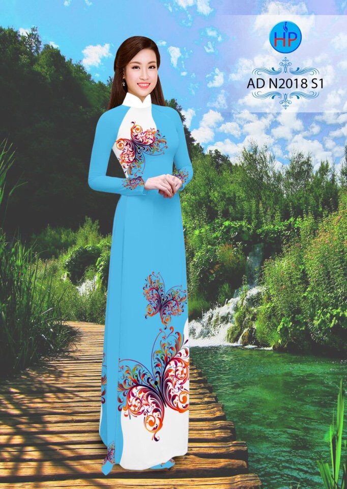 Vải áo dài hoa bướm AD N2018 - Ảnh 11