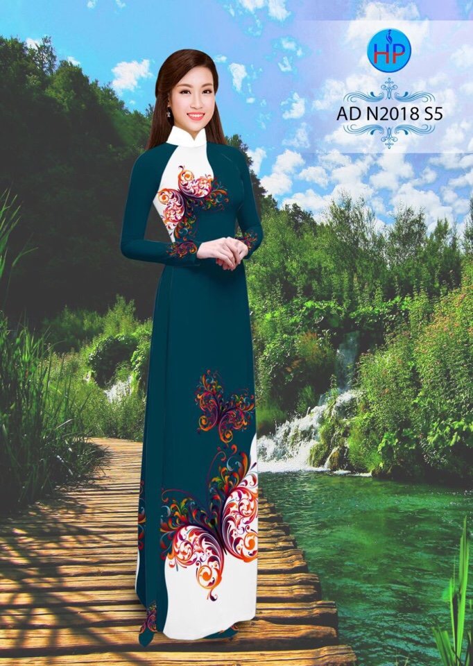 Vải áo dài hoa bướm AD N2018 - Ảnh 3