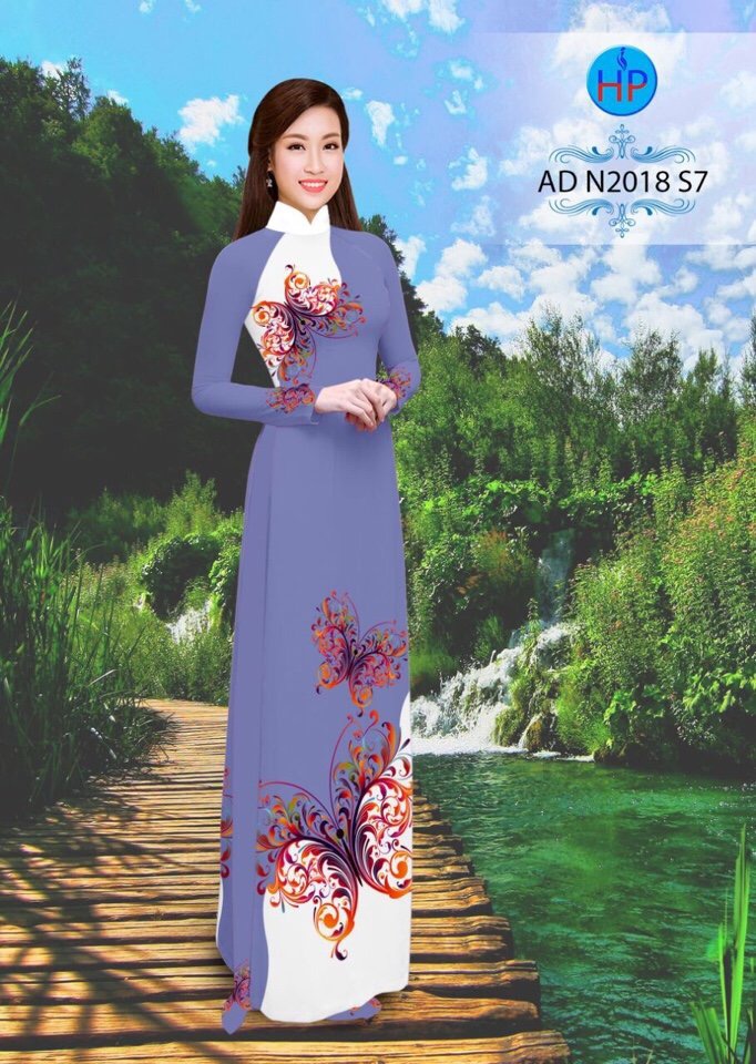Vải áo dài hoa bướm AD N2018 - Ảnh 6