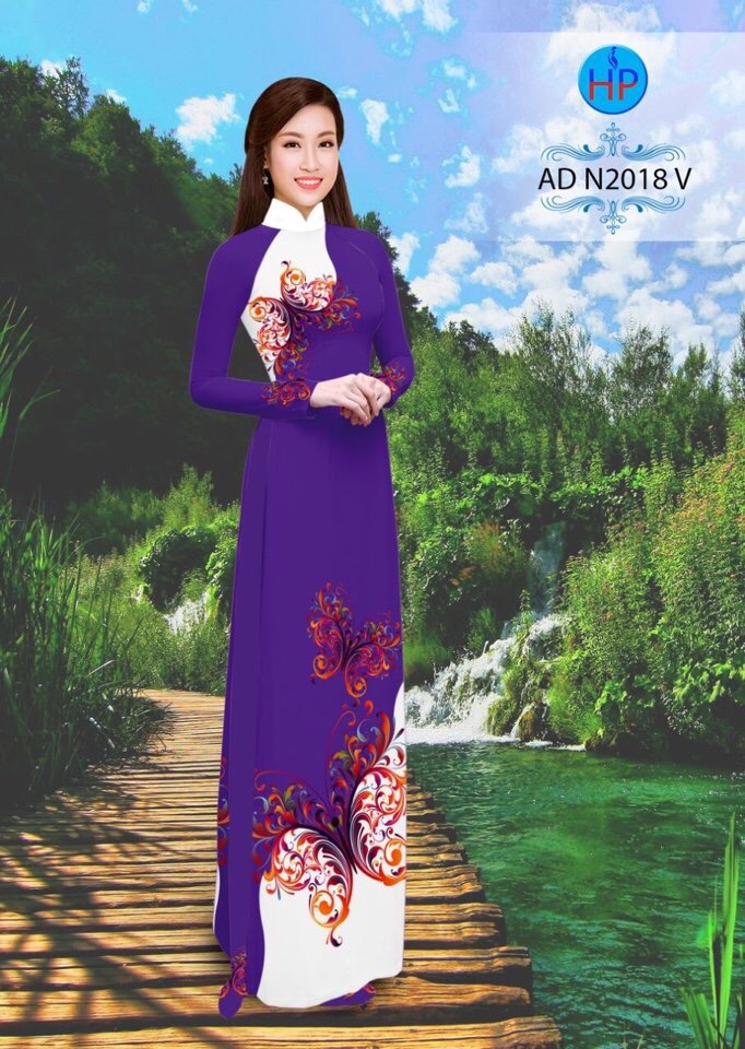 Vải áo dài hoa bướm AD N2018 - Ảnh 7