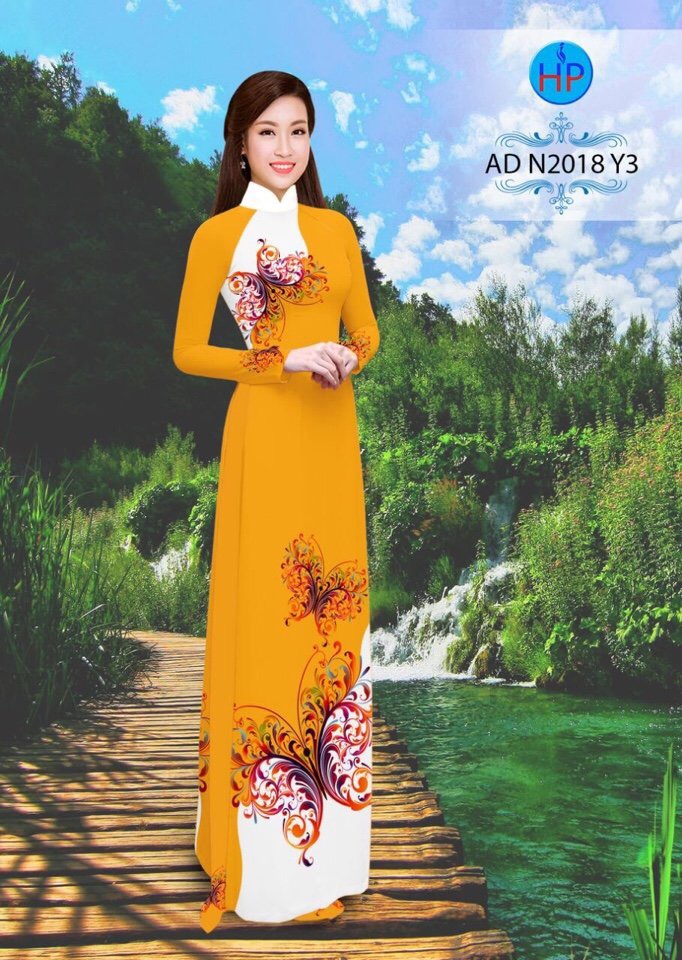 Vải áo dài hoa bướm AD N2018 - Ảnh 10