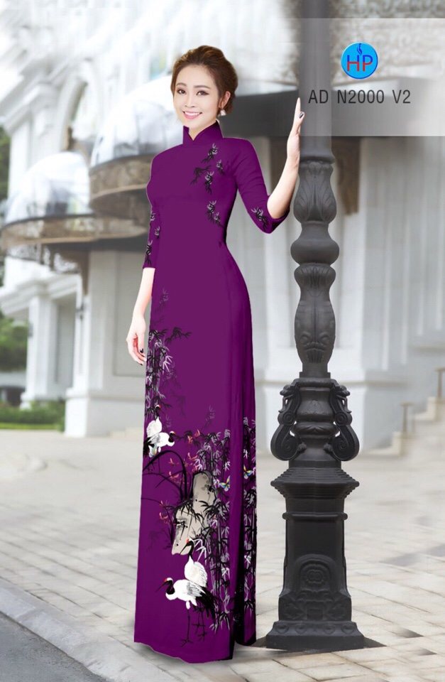 Vải áo dài tre trúc AD N2000 - Ảnh 3