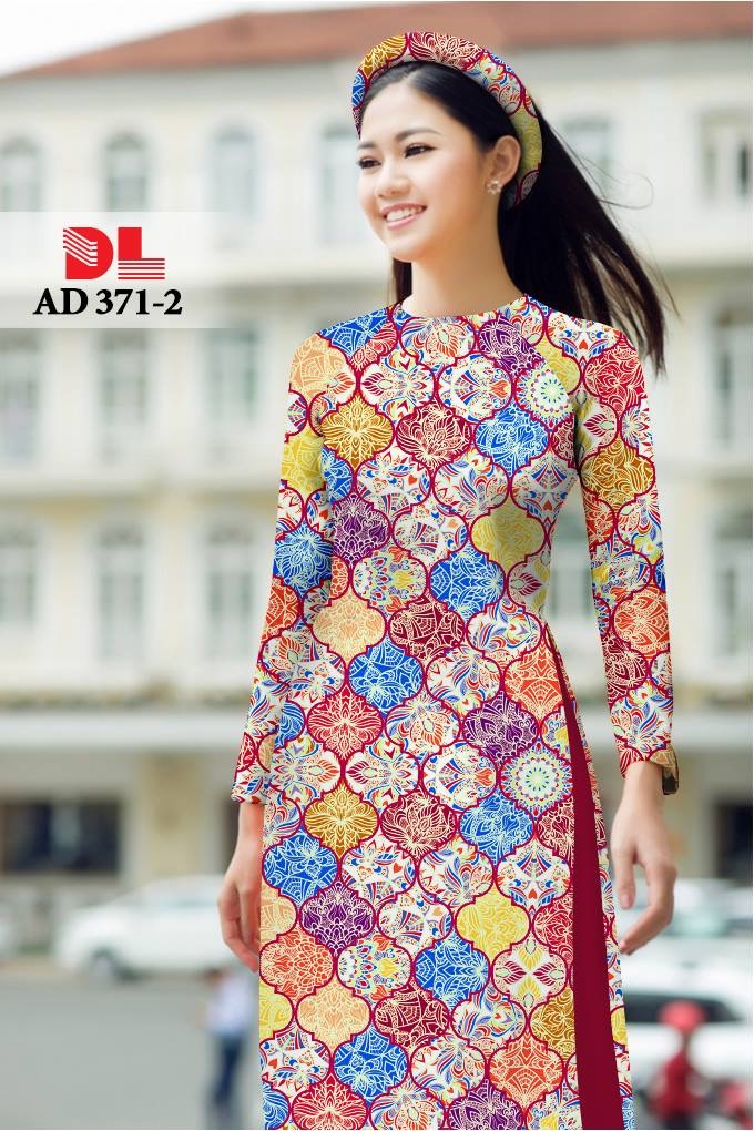 Vải áo dài hoa văn DLAD-371 - Ảnh 8
