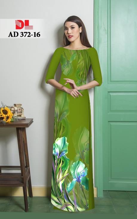 Vải áo dài hoa lan DLAD-372 - Ảnh 24