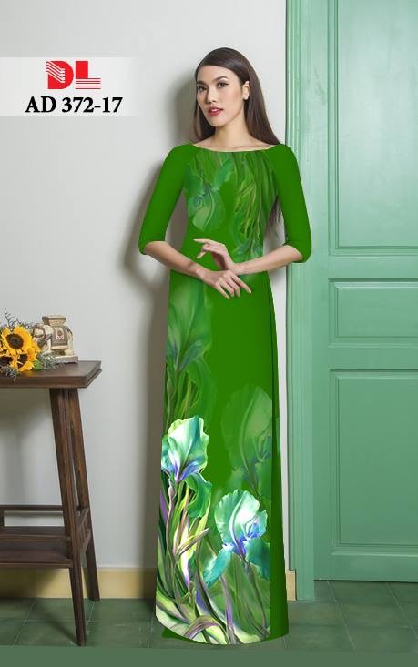 Vải áo dài hoa lan DLAD-372 - Ảnh 25