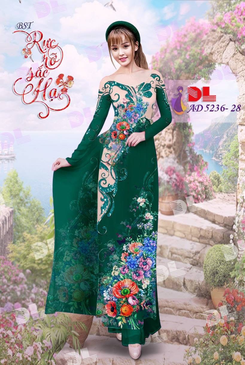 Vải áo dài hoa trên dưới DLAD-5236 - Ảnh 26