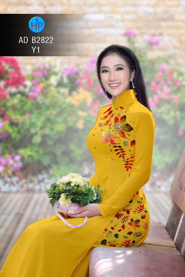 Vải áo dài chiếc lá AD B2822 - Ảnh 15