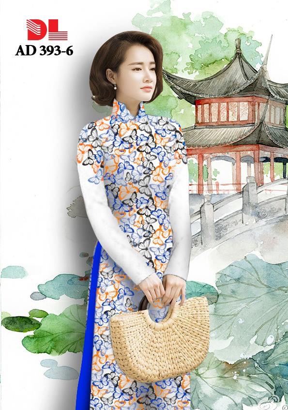 Vải áo dài hoa bướm DLAD-393 - Ảnh 14