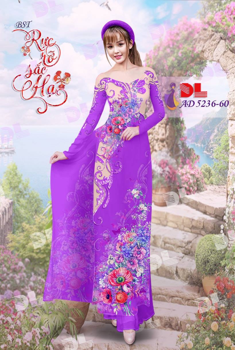 Vải áo dài hoa trên dưới DLAD-5236 - Ảnh 32