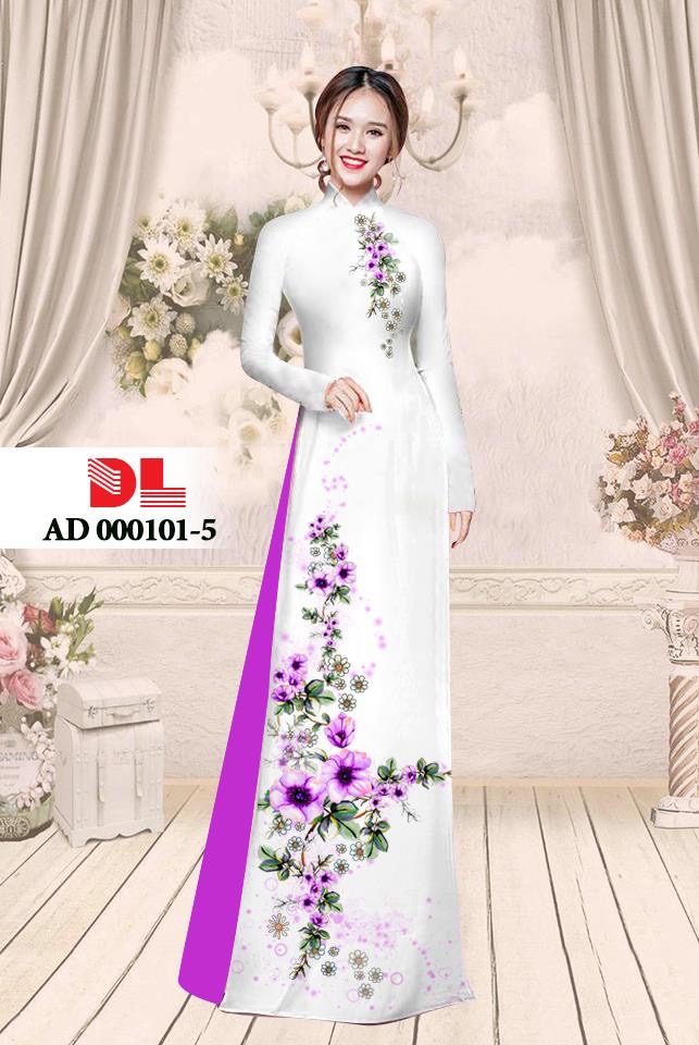Vải áo dài hoa trên dưới DLAD-000101 - Ảnh 10
