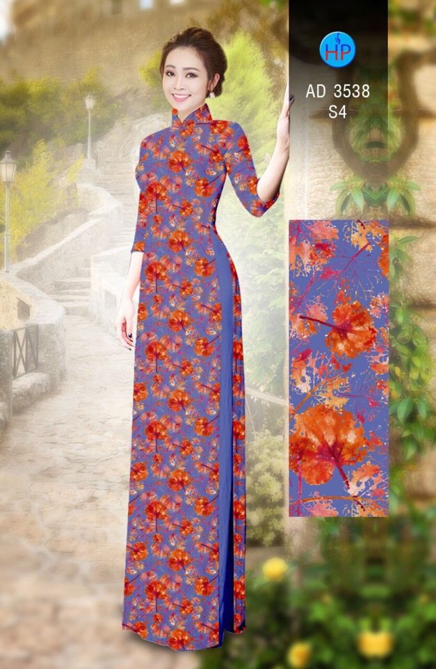 Vải áo dài chiếc lá AD 3538 - Ảnh 18