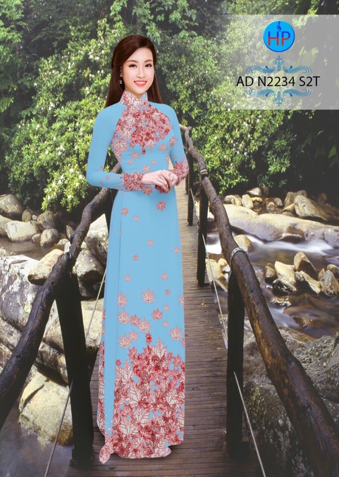 Vải áo dài chiếc lá AD N2234 - Ảnh 17