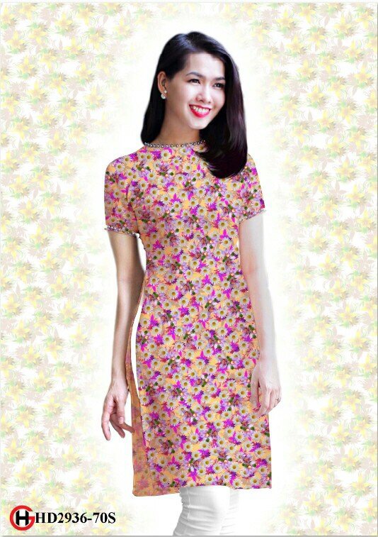 Vải áo dài cách tân HD2936 - Ảnh 2
