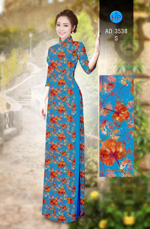 Vải áo dài chiếc lá AD 3538 - Ảnh 28