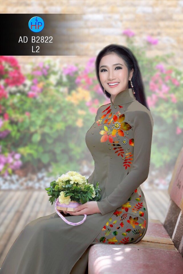 Vải áo dài chiếc lá AD B2822 - Ảnh 21