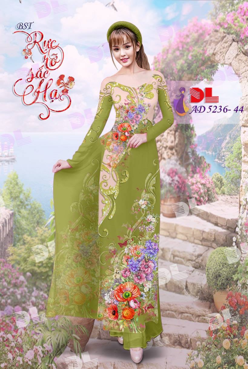 Vải áo dài hoa trên dưới DLAD-5236 - Ảnh 30